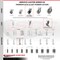 Service Caster 3 Inch Thermoplastic Rubber Wheel 3/8 Inch Threaded Stem Caster with Brake SCC SCC-TS05S310-TPRS-SLB-381615 - alternate 3